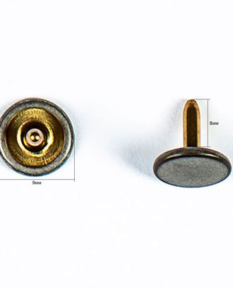 Кнопка клямерная 17мм цветной металл арт. ПРС-790-6-ПРС0030459