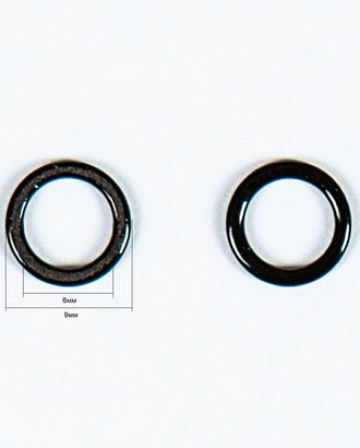 Кольцо металлическое 6мм гальванизированная сталь с нейлоновым покрытием, 100шт арт. ПРС-4466-1-ПРС00-00000017