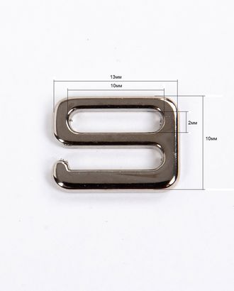 Крючок металл 10мм металл ZAMAK (цинко-алюминиевый сплав), 100шт арт. ПРС-4549-1-ПРС0001435