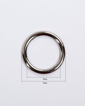 Кольцо металлическое 20мм металл ZAMAK (цинко-алюминиевый сплав), 50шт арт. ПРС-4551-1-ПРС0001438