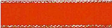 Лента атласная SAFISA с люрексным кантом по краям ш.0,7см (14 красный) арт. ГЕЛ-16261-1-ГЕЛ0020102 1