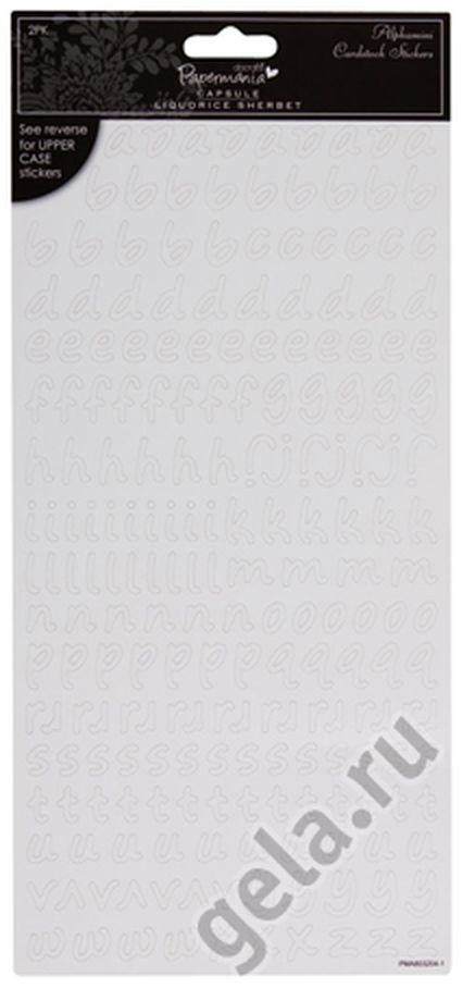 Набор наклеек "Алфавит", 2 блистера, Белый арт. ГЕЛ-6356-1-ГЕЛ0053523 1