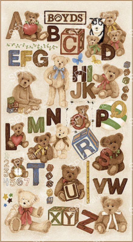 Ткани для пэчворка PEPPY 2364 BOYDS BEARS PANEL ФАСОВКА 60 x 110 см 145±5 г/кв.м 100% хлопок СК/Распродажа арт. ГММ-1127-1-ГММ0041889 1