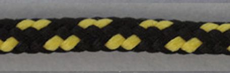 Шнуры PEGA плетеный д.0,45см (черный с желтым) 25м арт. ГЕЛ-23075-1-ГЕЛ0068970 1