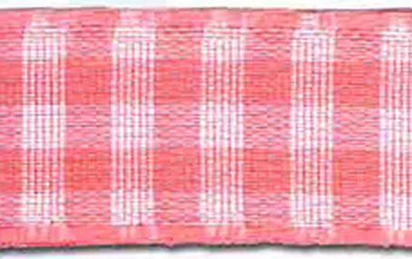 Лента с рисунком клетка SAFISA, 11 мм, 25 м, цвет 05, розовый арт. ГЕЛ-15577-1-ГЕЛ0023970 1