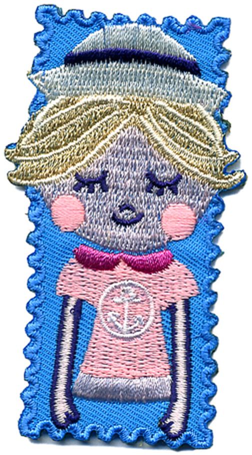 Термоаппликация HKM "Девочка-морячка в розовом" арт. ГЕЛ-3030-1-ГЕЛ0081923 1