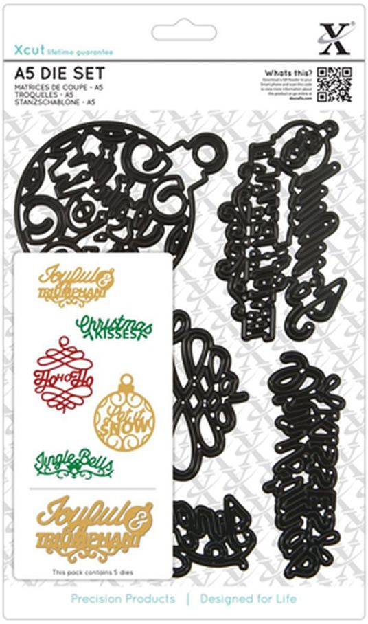 Набор ножей для вырубки "Рождественские фразы" арт. ГЕЛ-24644-1-ГЕЛ0082705 1