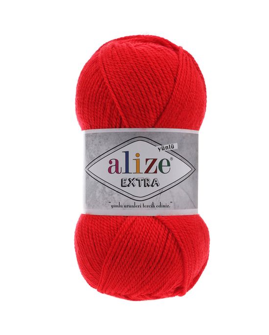 Extra 27. Пряжа Alize Extra - 56 красный. Пряжа Alize Extra 661, уп.5шт. Ализе 45% шерсть 55% акрил красный 56. Пряжа Extra (56, красный)