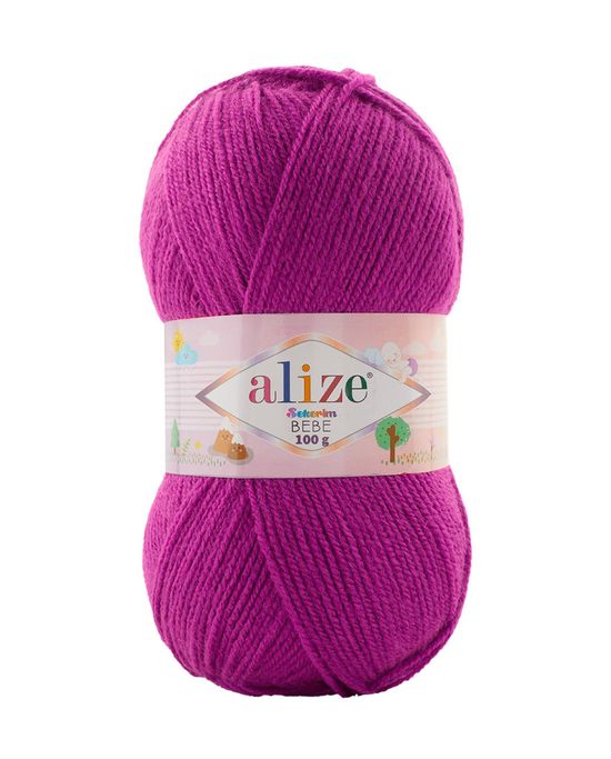 Пряжа для вязания Alize Sekerim Bebe 191 розовый, 100 г, 320 м, 5 штук