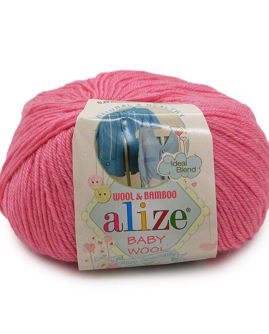 Пряжа ALIZE Baby wool 50гр. 175м. (20%бамбук, 40%шерсть, 40%акрил)ТУ (33  темно-розовый) темно-розовый - АРС0000914356 - оптом купить во Владивостоке  по недорогой цене в интернет-магазине Стартекс