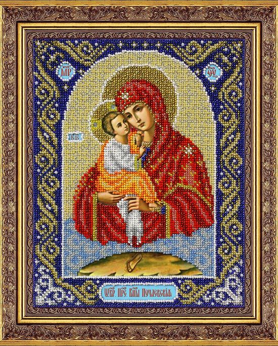 СБИ-1003 Икона Божьей Матери Почаевская. Схема для вышивания бисером