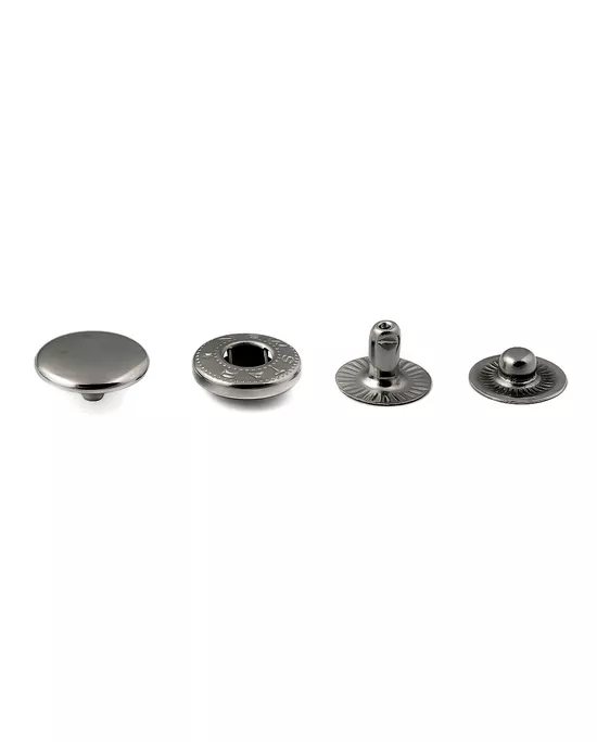 Кнопки металл №54 д.1,25см (720шт) цвета темный никель (черный