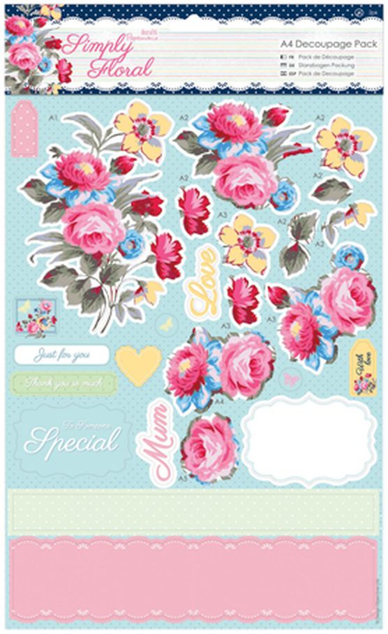Набор бумаги с высечкой "Пастельные цветы" Simply Floral арт. ГЕЛ-13121-1-ГЕЛ0087509 1