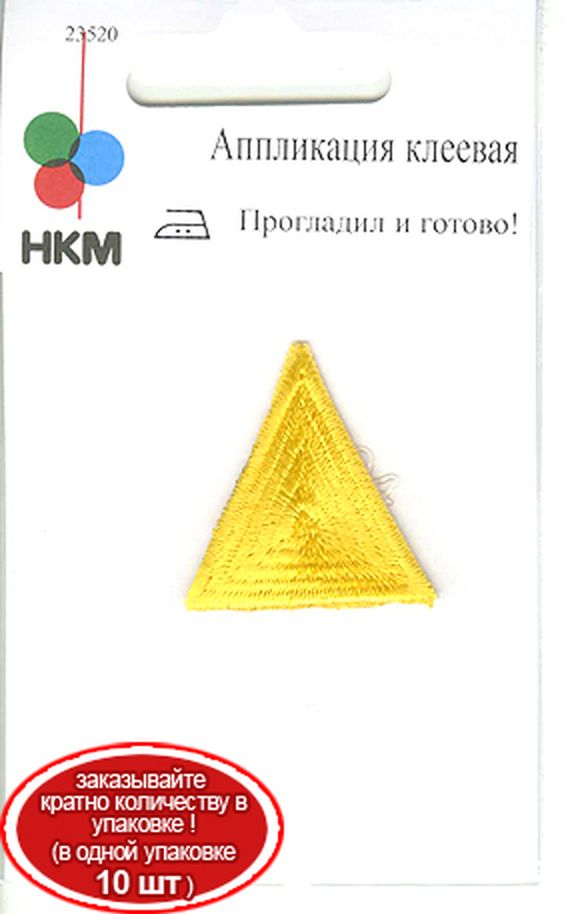 Термоаппликация HKM "Треугольник цвет золотой" арт. ГЕЛ-3916-1-ГЕЛ0013298 1