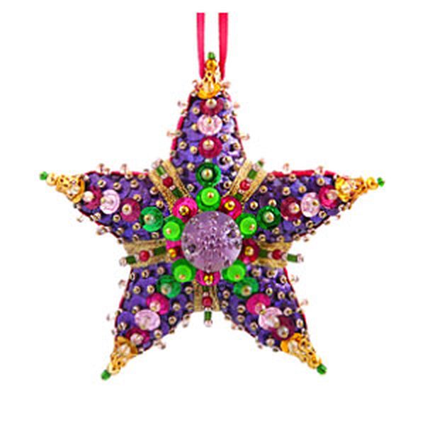 Набор для творчества - елочная игрушка "Пурпурная звезда" арт. ГЕЛ-18498-1-ГЕЛ0115914