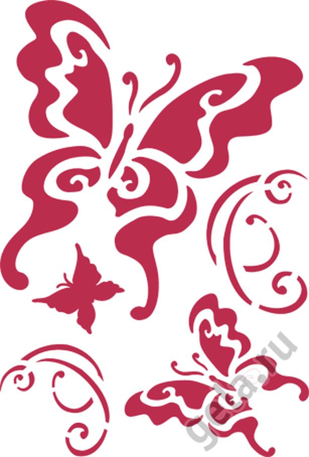 Трафарет "Бабочки" арт. ГЕЛ-22463-1-ГЕЛ0052773 1