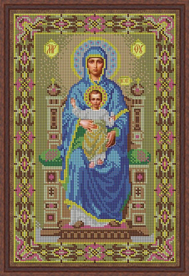 Набор для вышивания бисером Икона "Богородица на престоле" арт. ГЕЛ-11288-1-ГЕЛ0111853