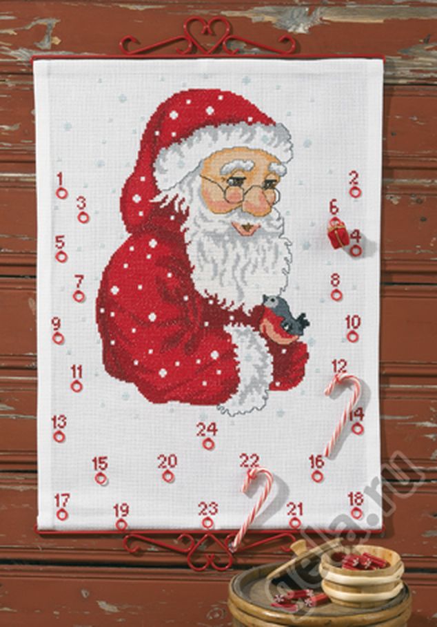 Набор для вышивания календаря "Санта" арт. ГЕЛ-13864-1-ГЕЛ0039131 1