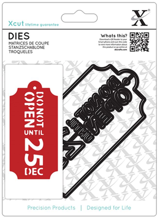 Нож для вырубки "Бирка - Не открывать до 25 декабря" арт. ГЕЛ-15572-1-ГЕЛ0084257 1