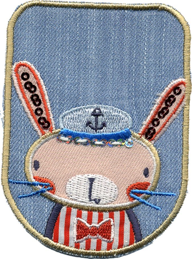 Термоаппликация HKM "Кролик-моряк" арт. ГЕЛ-1076-1-ГЕЛ0082087