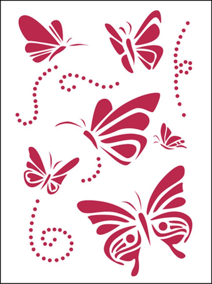 Трафарет "Бабочки" арт. ГЕЛ-5949-1-ГЕЛ0080851 1