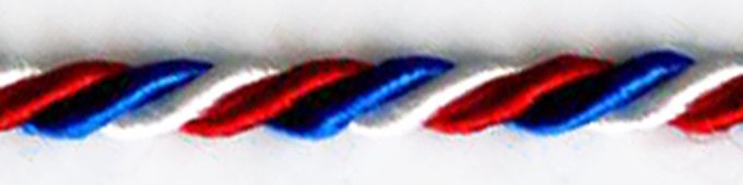 Шнур витой, трехцветный д.0,3см 25м арт. ГЕЛ-7031-1-ГЕЛ0018484 1