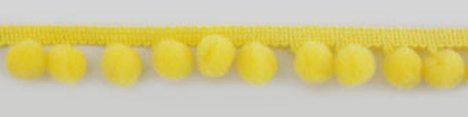 Тесьма с помпонами ш.1,8см (пастельно-желтый) арт. ГЕЛ-4225-1-ГЕЛ0062259 1