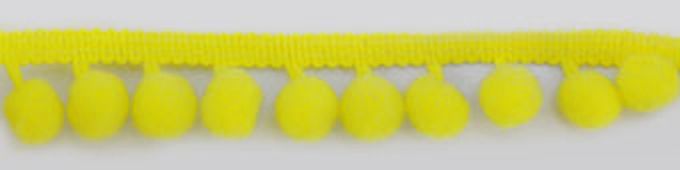 Бахрома с помпонами ш.1,8см 25м (лимонно-желтый) арт. ГЕЛ-594-1-ГЕЛ0062260 1