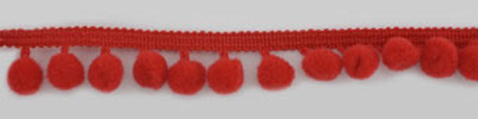 Тесьма с помпонами ш.1,8cм (красный) арт. ГЕЛ-4169-1-ГЕЛ0062265 1