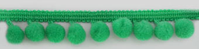 Тесьма с помпонами ш.1,8см 25м (зеленый) арт. ГЕЛ-13612-1-ГЕЛ0062270 1