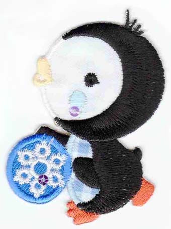 Термоаппликация HKM "Pinguin mit blauer Eiskugel" арт. ГЕЛ-14835-1-ГЕЛ0085801 1