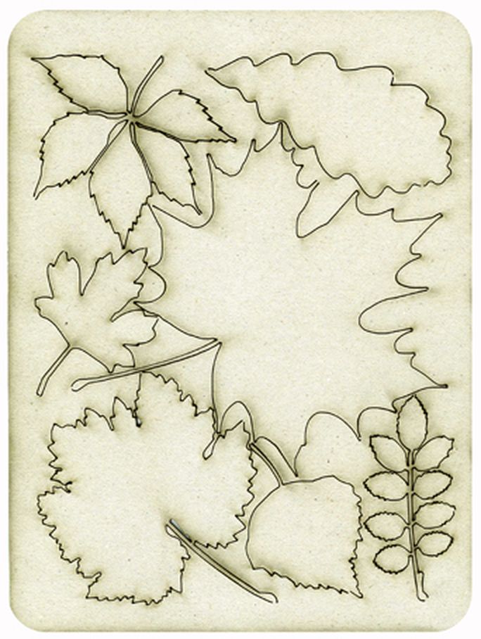 Чипборд "Осенние листья" арт. ГЕЛ-12767-1-ГЕЛ0086656
