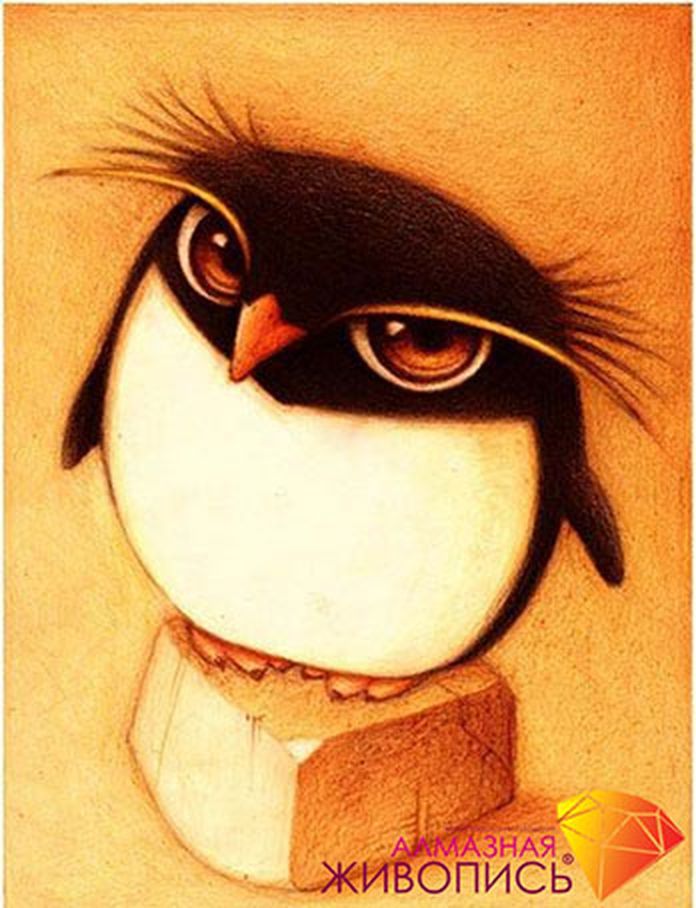 Картина стразами "Пингвин" арт. ГЕЛ-26384-1-ГЕЛ0094402