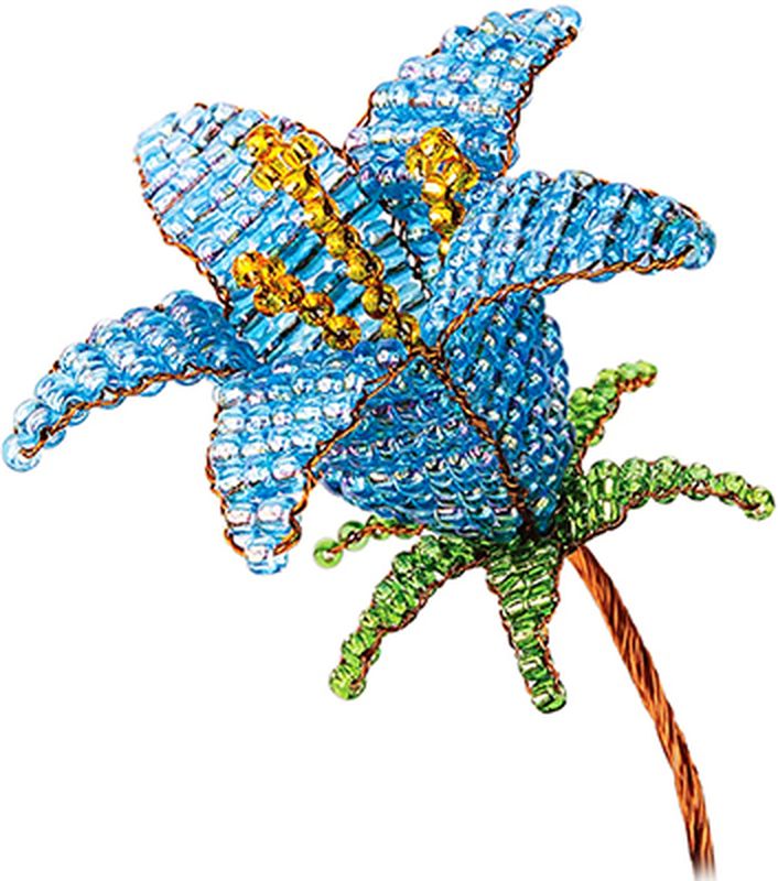 Набор "Клевер" АА 05-607 Цветок из бисера. "Голубой колокольчик" арт. ГММ-12378-1-ГММ0051762