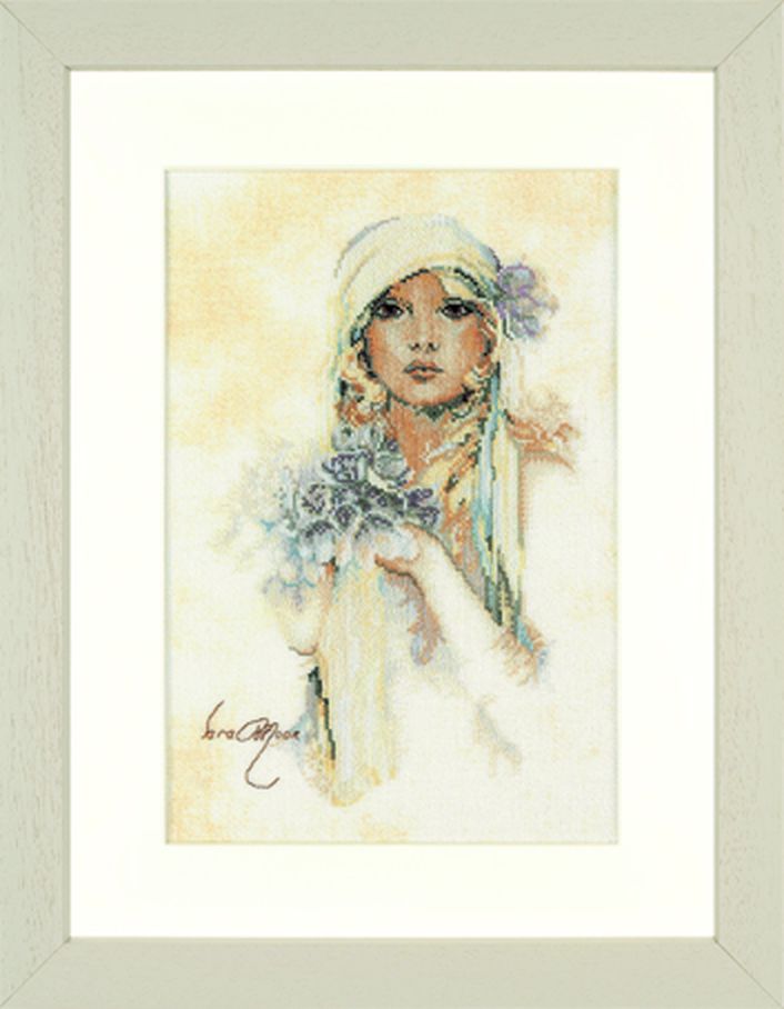 Набор для вышивания "Sara Moon / Lady With Lilac Flower" арт. ГЕЛ-10903-1-ГЕЛ0074722 1