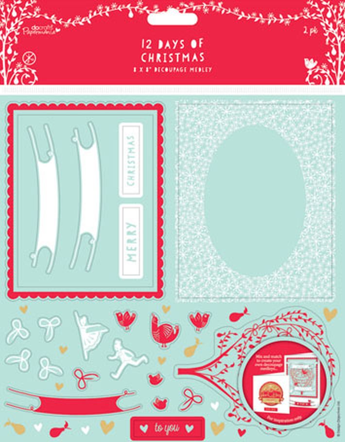 Набор бумаги с высечкой "12 Дней Рождества" арт. ГЕЛ-6026-1-ГЕЛ0074370 1