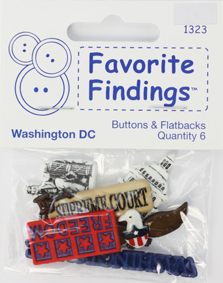 Набор декоративных элементов Favorite Findings "Вашингтон" арт. ГЕЛ-24950-1-ГЕЛ0063377 1