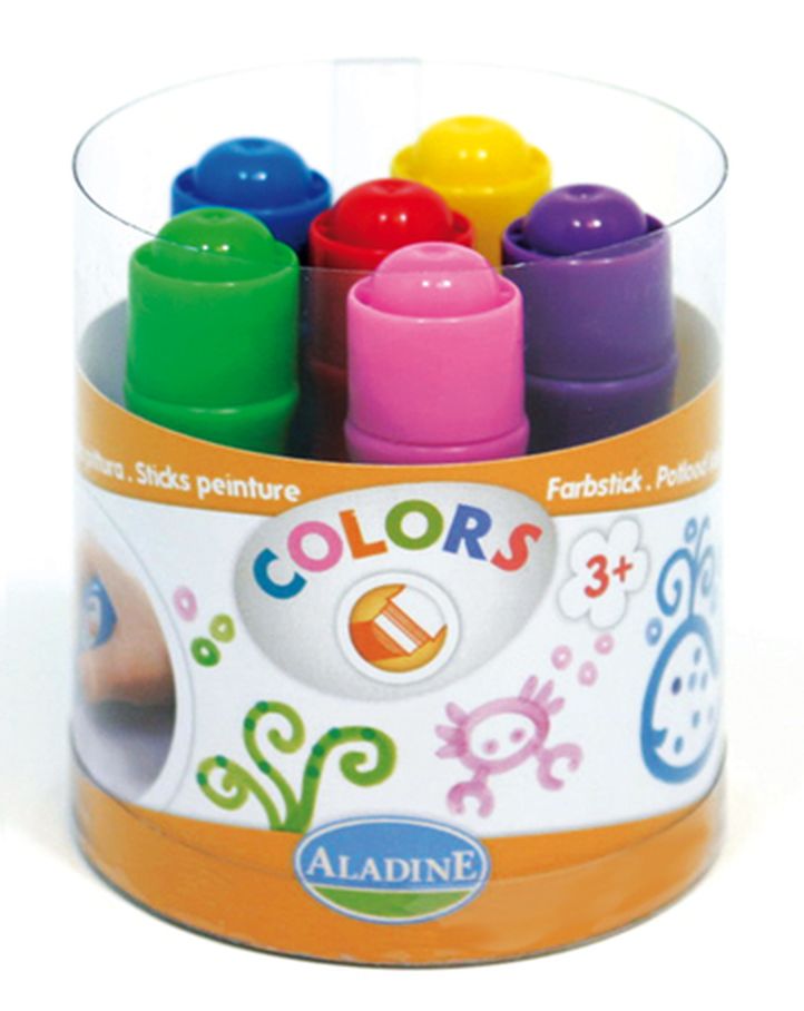 Фломастеры с увеличенным основанием для легкого раскрашивания, детские (6 цветов) арт. ГЕЛ-6009-1-ГЕЛ0078577 1