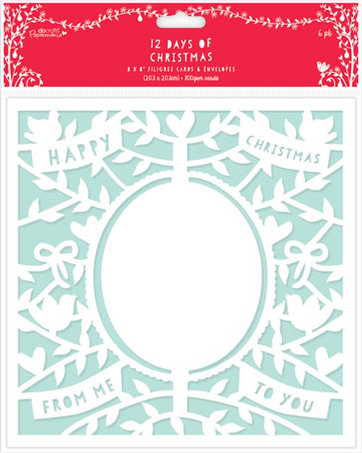 Набор заготовок для открыток с конвертами "12 Дней Рождества" арт. ГЕЛ-8975-1-ГЕЛ0074378 1