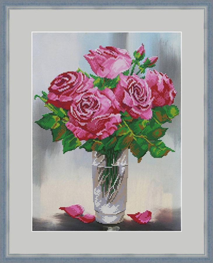 Набор для вышивания бисером "Розовый аромат" арт. ГЕЛ-6688-1-ГЕЛ0111856 1