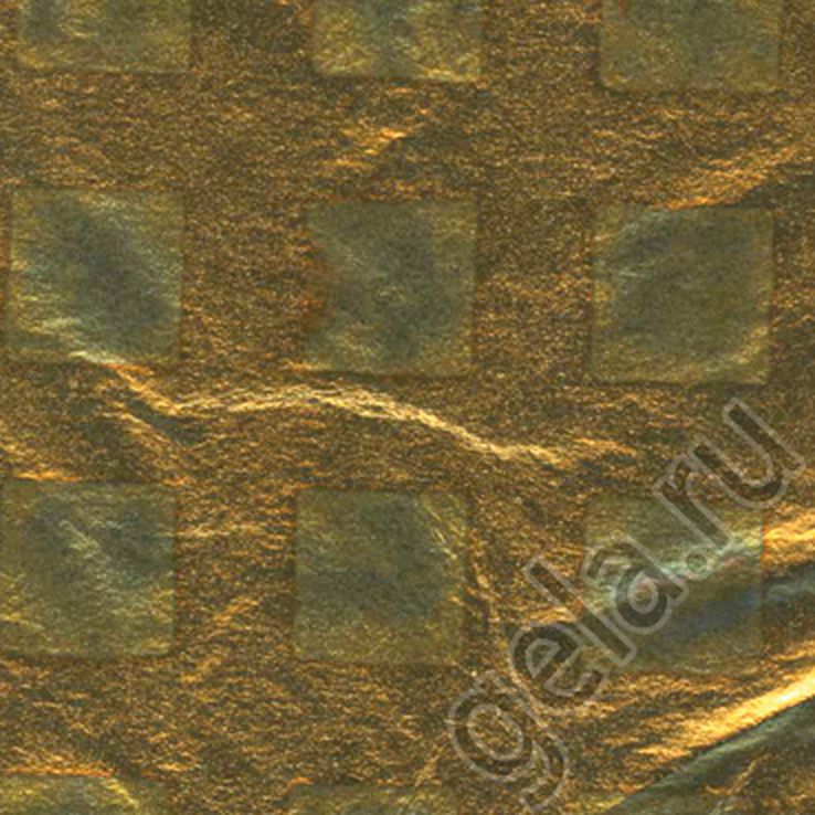 Фольга для золочения в листах, рисунок квадраты арт. ГЕЛ-12533-1-ГЕЛ0028640 1