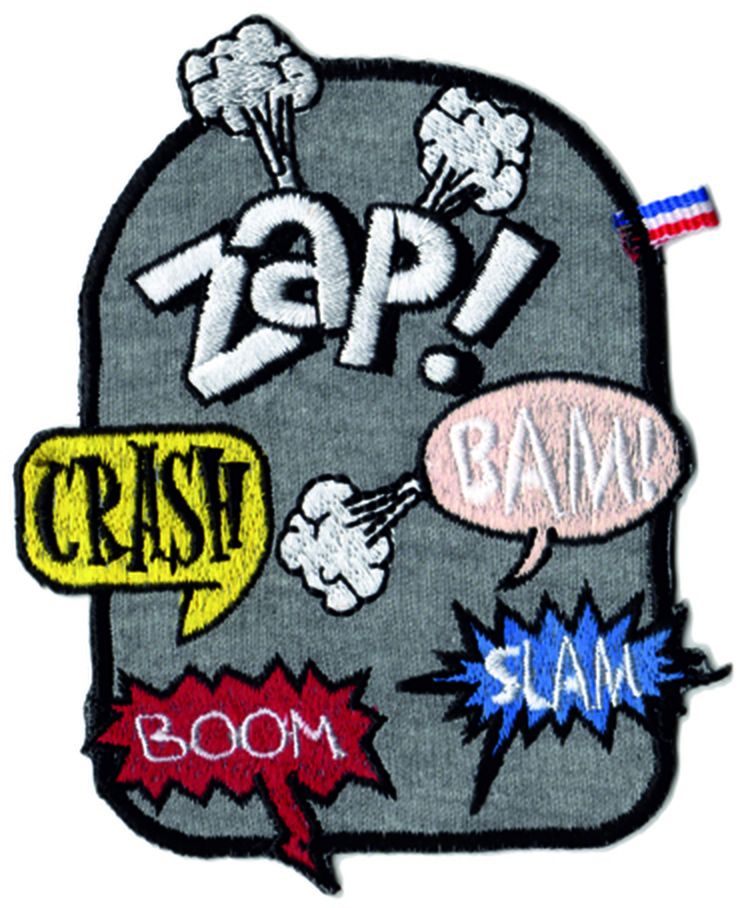 Термоаппликация HKM "ZAP CRASH Boom BAM" арт. ГЕЛ-10205-1-ГЕЛ0083717 1