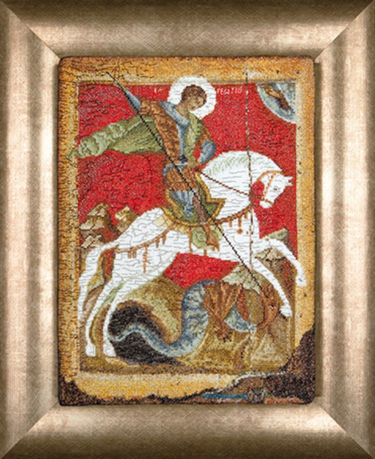 Набор для вышивания "Чудо Георгия о змие", канва аида 18 ct арт. ГЕЛ-8351-1-ГЕЛ0075900 1