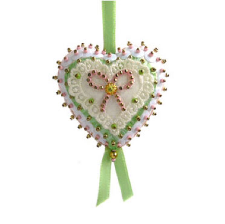 Набор для творчества - елочная игрушка "Пряничное сердце" (розовое) арт. ГЕЛ-17543-1-ГЕЛ0113697 1