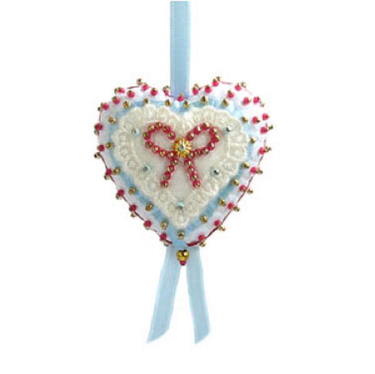 Набор для творчества - елочная игрушка "Пряничное сердце" (красное) арт. ГЕЛ-22682-1-ГЕЛ0113698 1