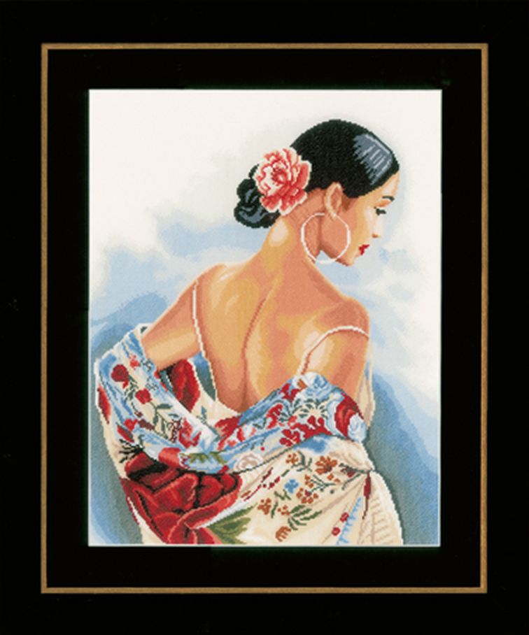 Набор для вышивания "Flower scarf" арт. ГЕЛ-7957-1-ГЕЛ0086738 1