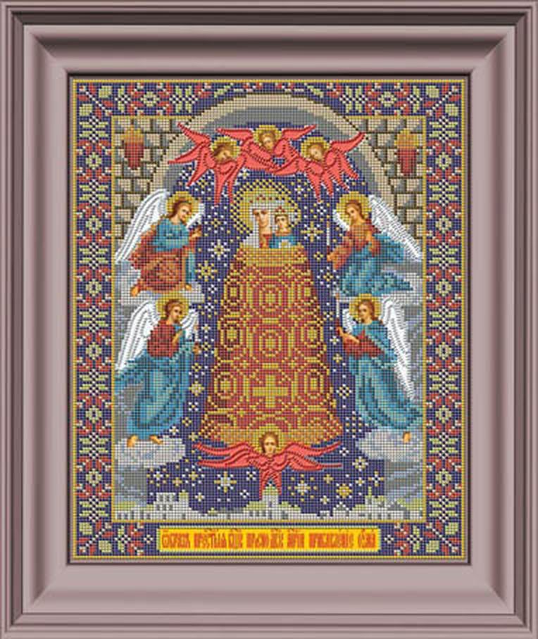 Набор для вышивания бисером Икона Божией Матери "Прибавление ума" арт. ГЕЛ-3000-1-ГЕЛ0082186 1