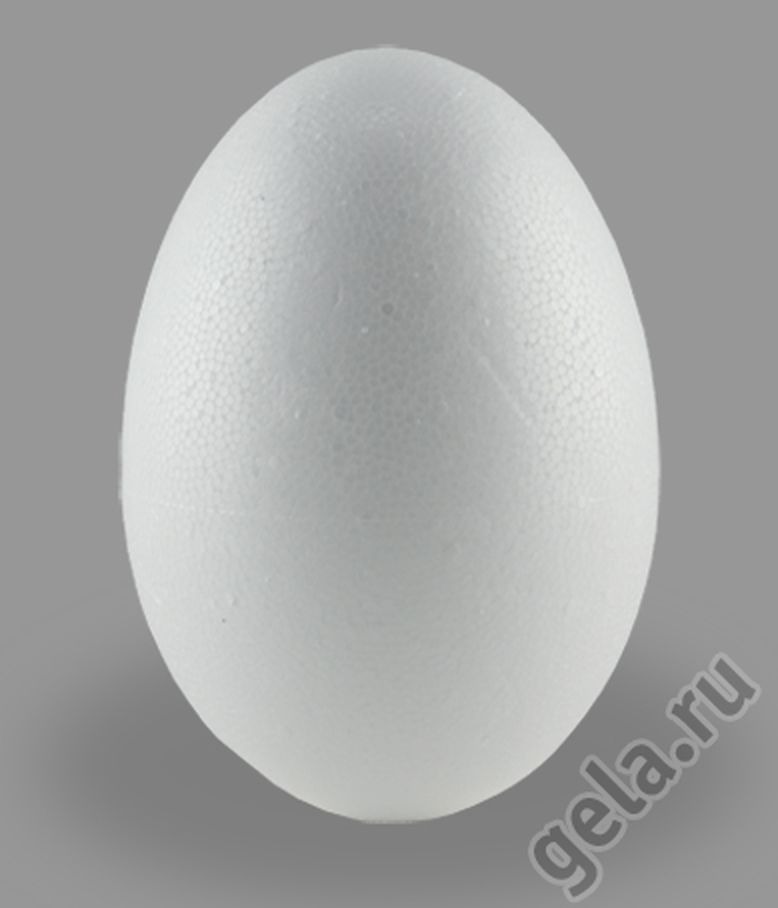 Форма из пенопласта для хобби "Яйцо", длина 80 мм арт. ГЕЛ-23694-1-ГЕЛ0037219 1