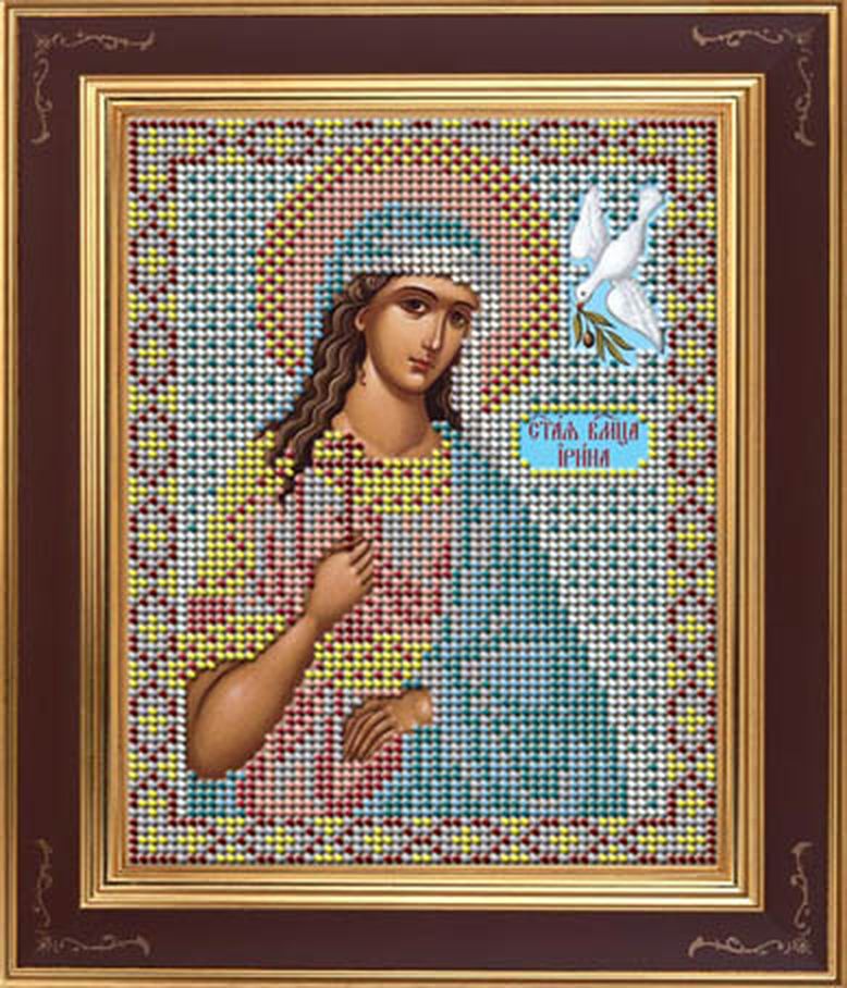 Набор для вышивания бисером Икона "Св. Ирина" арт. ГЕЛ-7003-1-ГЕЛ0076012 1