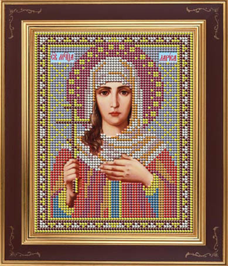 Набор для вышивания бисером Икона "Св. Лариса" арт. ГЕЛ-1160-1-ГЕЛ0076014 1